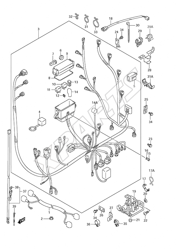  Harness til Suzuki motor